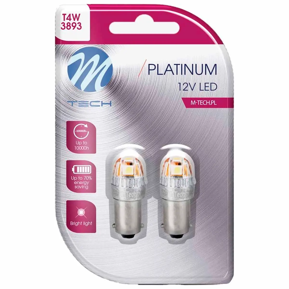 LED-pære Platinum BA9S T4W 12-24V 2k - LED-lys og LED-sæt - 5901508554673 - 0