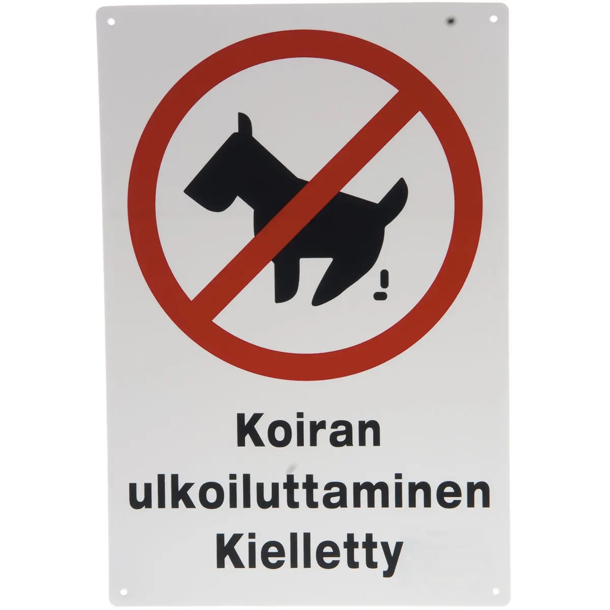 Skilt hundeluftning forbudt - Skilte og advarselsskilte - 6410412590459 - 0