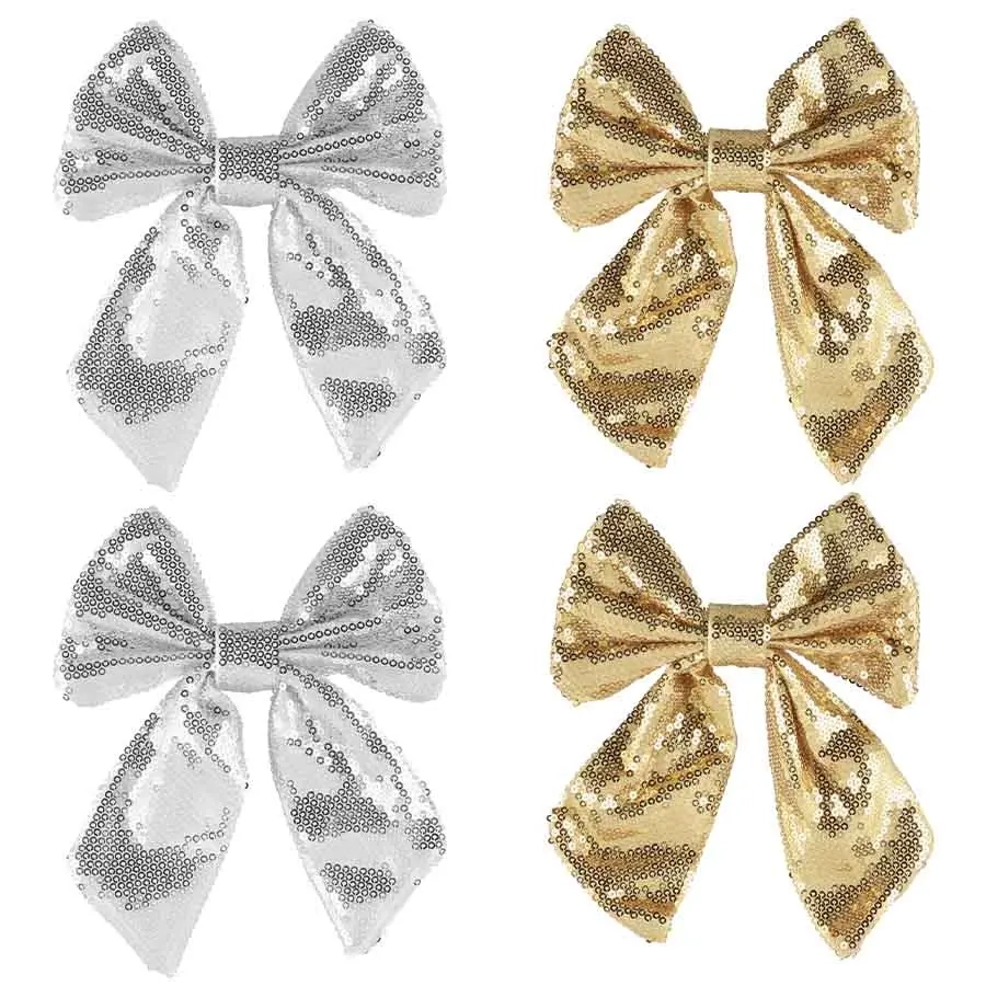 Rosett 14x18 cm 2 st guld - Julgransdekorationer - 6410416576237 - 2