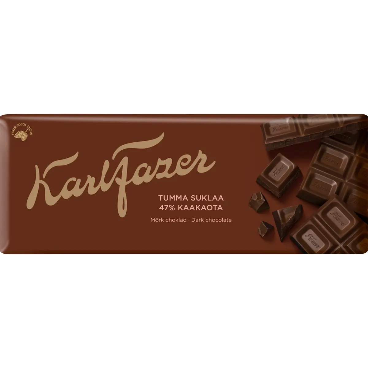 Karl Fazer mørk chokoladeplade 180g - Chokoladekager og praliner - 6416453095052 - 0