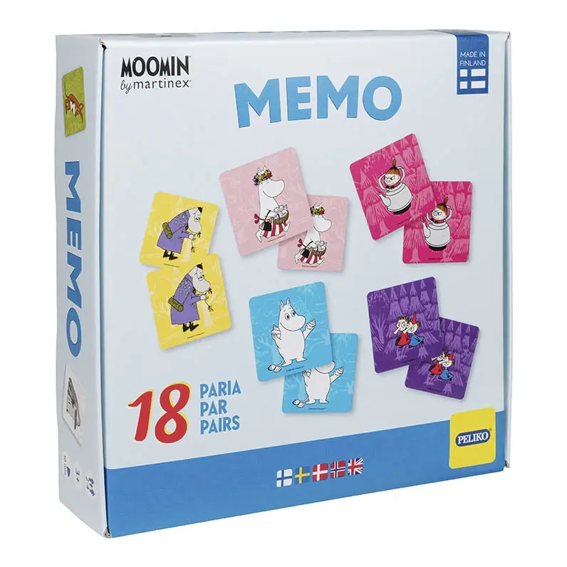 Mummi Memo-hukommelsesspil 18 par - Puslespil og brætspil - 6416550855849 - 3