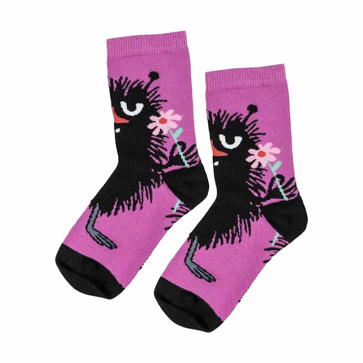 Børnestrømper Blomst-Uhyre pink 23-26 - Strømper og bælter - 6416844154597 - 0