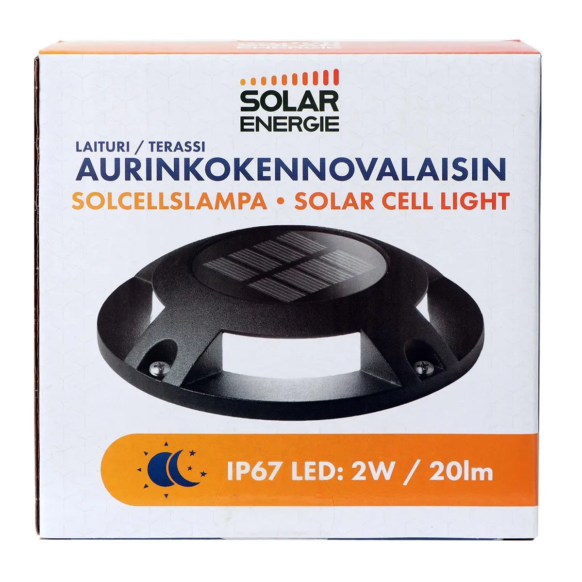 Solar terrasse- og belysning ved 20lm Flat - Solcellebelysning - 6418536023181 - 3