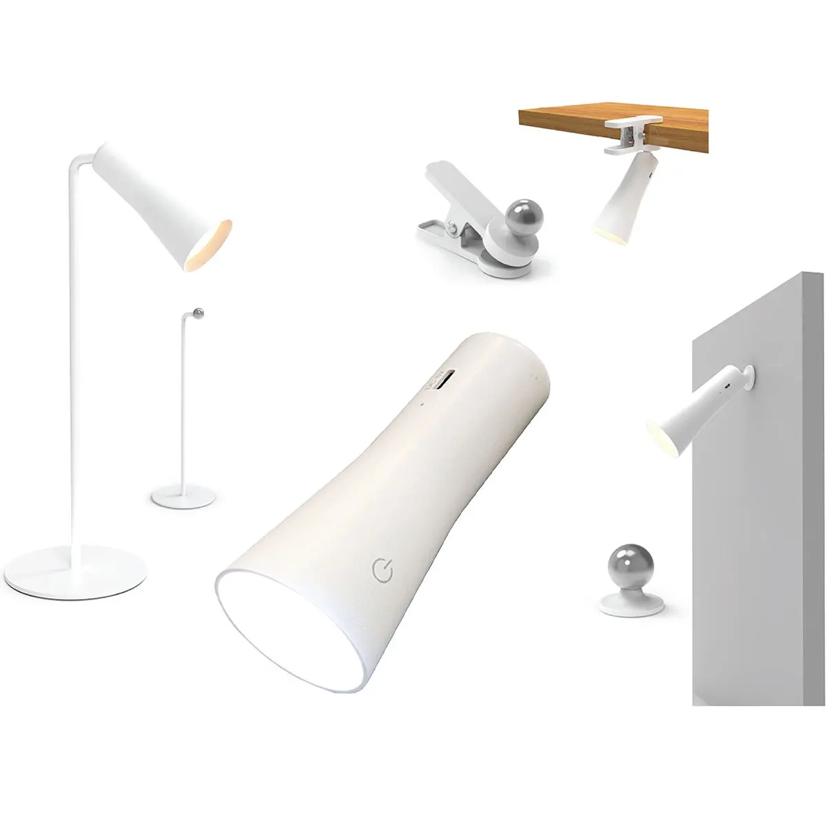 Läslampa uppladdningsbar led 4in1 2W 150lm - Bordslampor och läslampor - 6418536023907 - 1