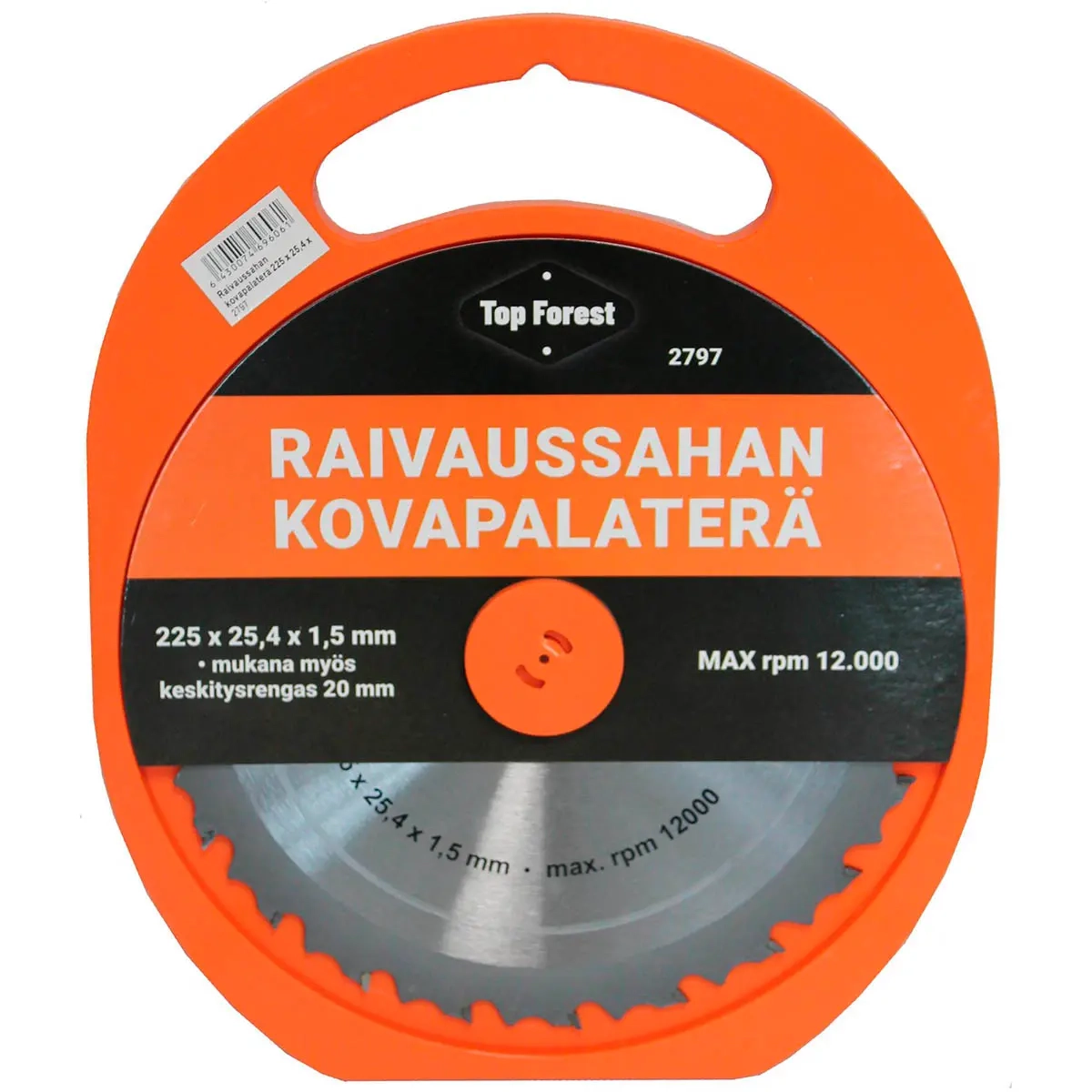 Raivaussahan kovapalaterä 225 x 25,4 x 1