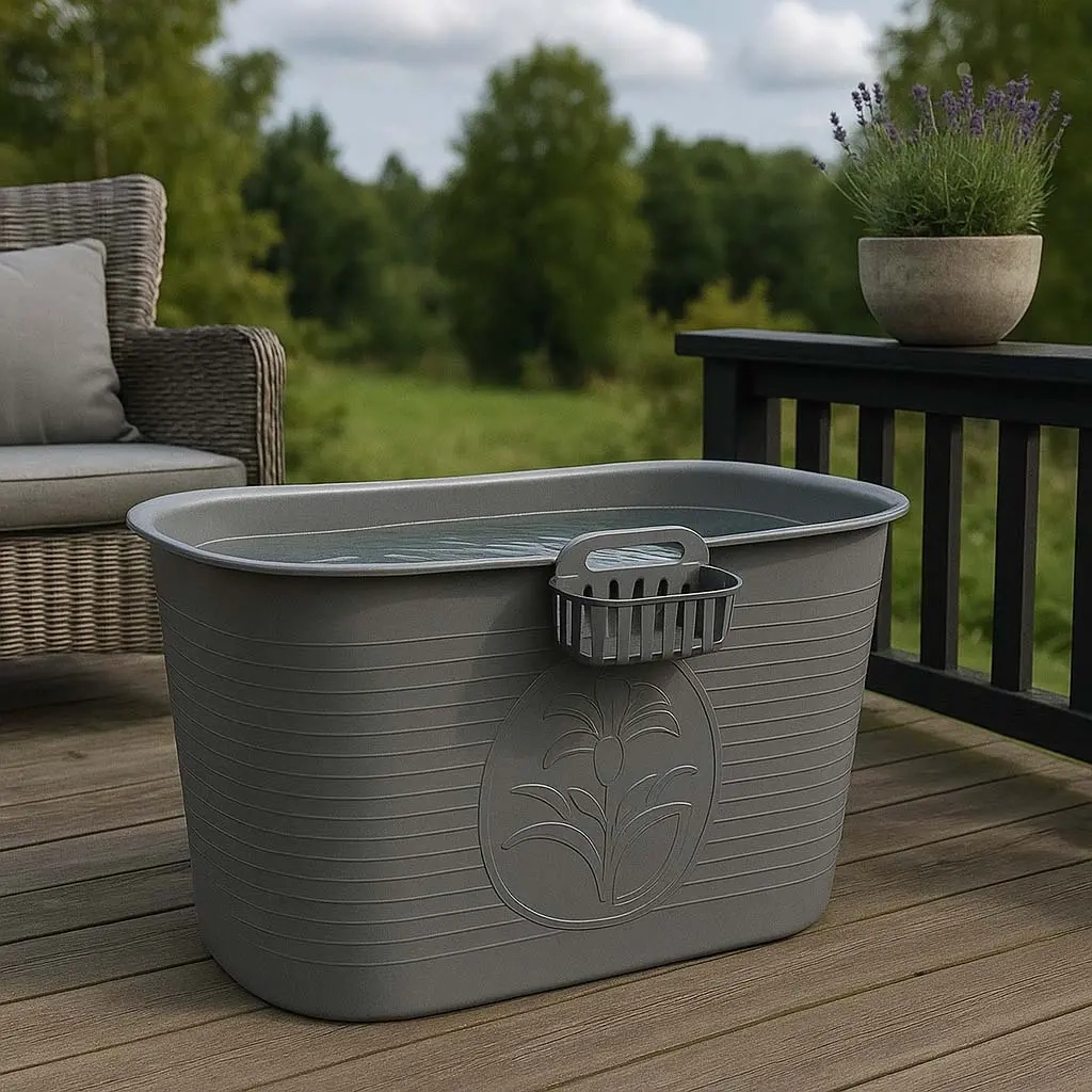 Badkar Tammisto portabelt 200L 90×55×63cm - Tvättbaljor och badkar - 6438168116891 - 4