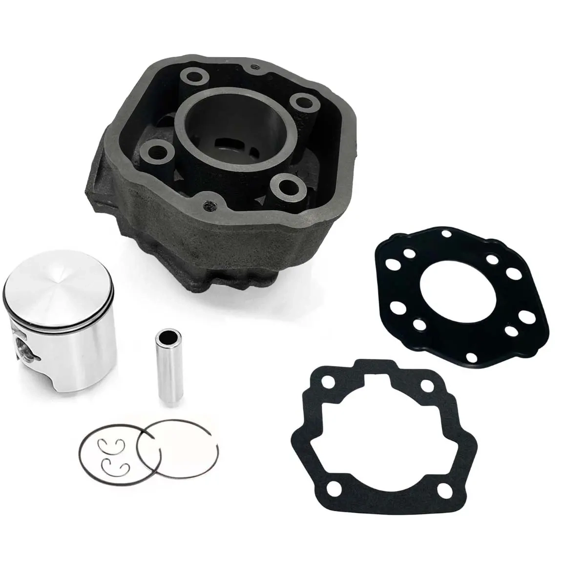 CYLINDER + KOLVKIT DERBI 70cc 47mm - Cylindrar och lock till motocross - 6438471007114 - 1