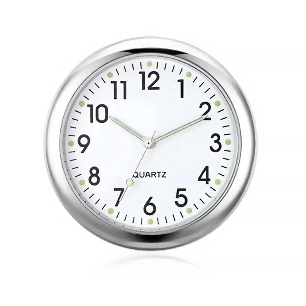 Kojelautakello valkoinen Quartz - Automåtter, solfilm og universaltilbehør - 6438471290257 - 0