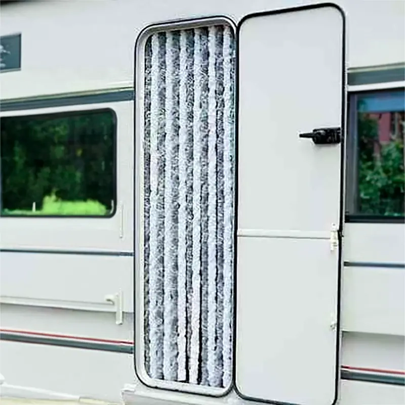 Ophængt gardin 56x185cm grå/hvid -  - 8012243912639 - 0
