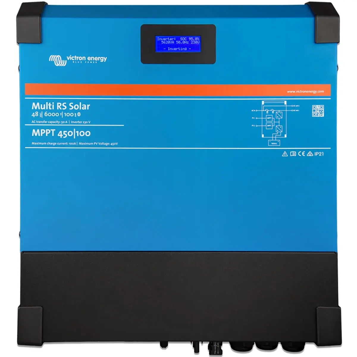 Victron Multi RS Solar 48/6000/100-450/1 - Laderegulatorer til solpaneler - 8719076056690 - 0