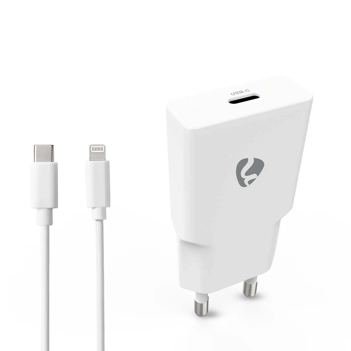 Väggladdare USB-C 20 W med Lightning-kabel - Mobilladdare - 5412810472819 - 0