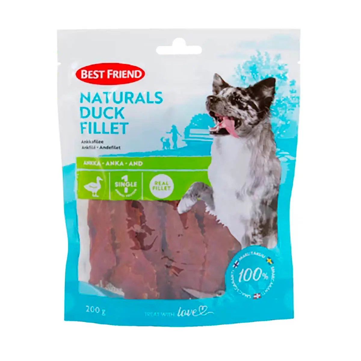 Ankfilé Best Friend Naturals 200g - Hundgodis och delikatesser - 5700551172472 - 0