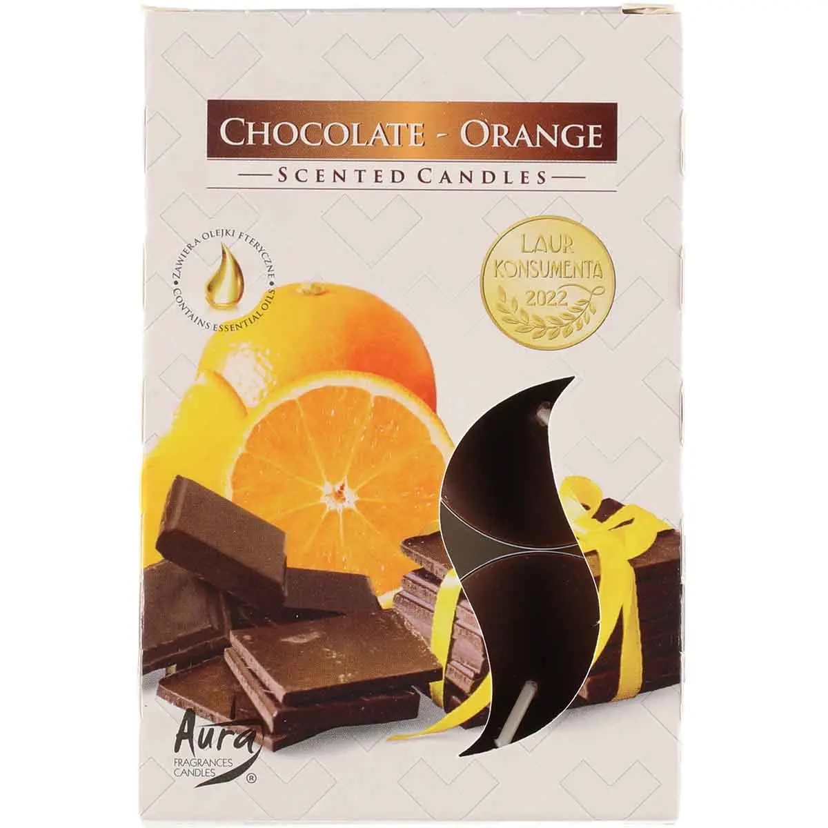 Doftvärmeljus Chocolate-Orange 6-pack - Doftljus - 5906927043173 - 0