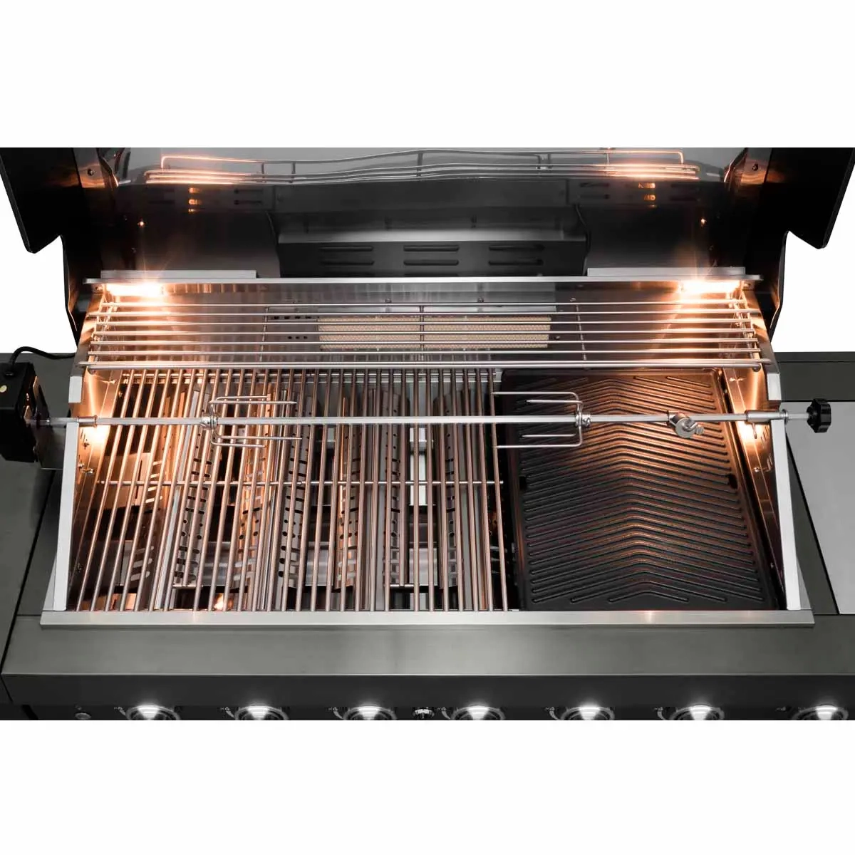 Gasolgrill och utekök Mustang Black Diamond 6+2 - Gasolgrillar - 6410416257143 - 3