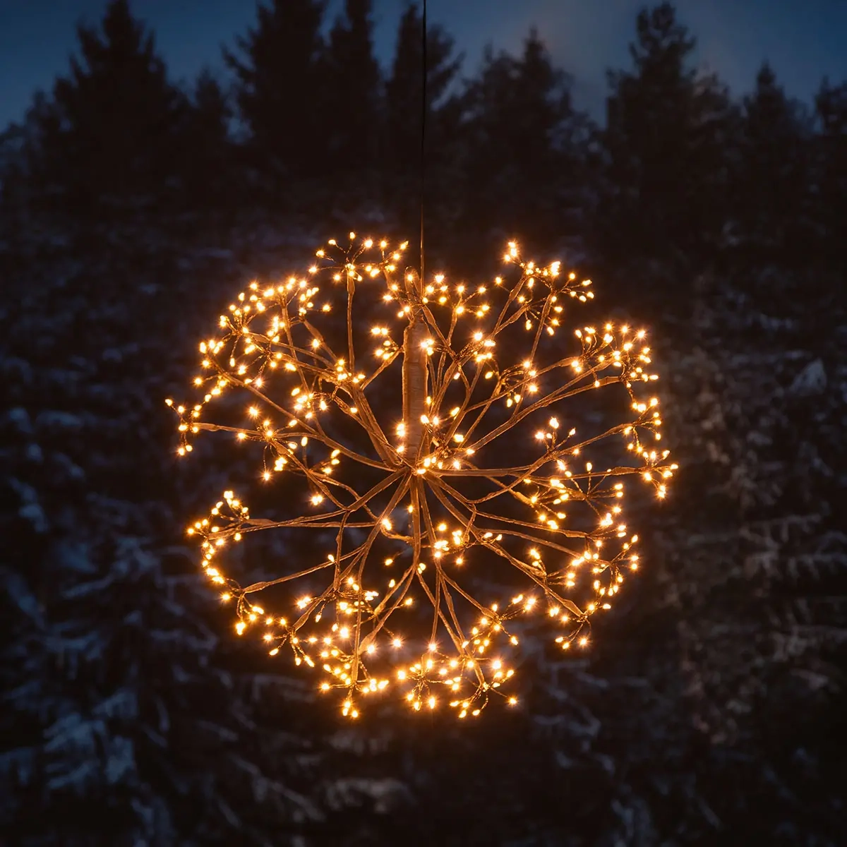 Lysbold med 480 mikro-LED Amber - Lys dekorationer udendørs - 6410416377278 - 0