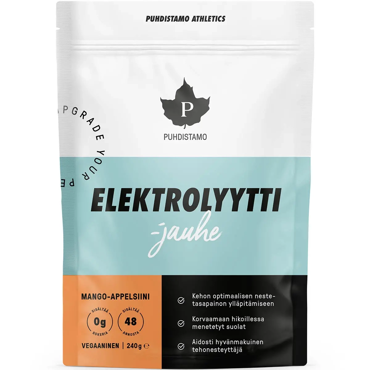 Elektrolytpulver Mango-Appelsin 240g Pureness - Vitaminer och pulver - 6430039223394 - 0