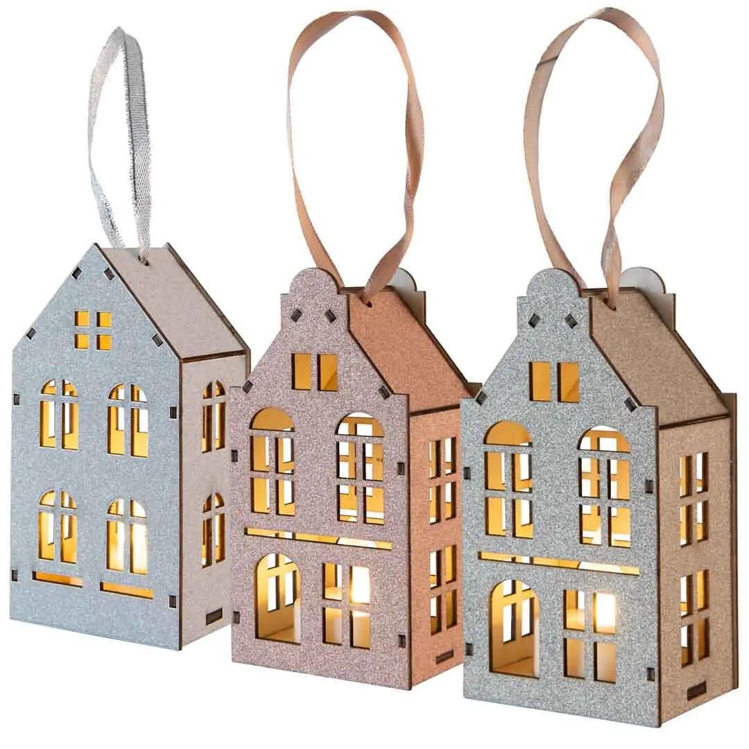 Airam Leiden LED huslyktor 3st - Lykthus - 6435200306807 - 0