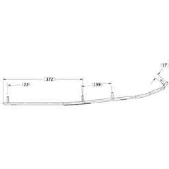 Ohjausrauta pari 4" Sno-X Ripper -  - 6438235113891 - 0