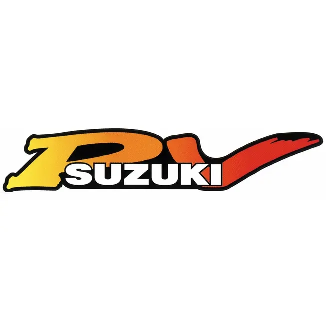 Klistre sæt Suzuki PV hvid/orange - Motocross og knallert mærkater - 6438235230192 - 0