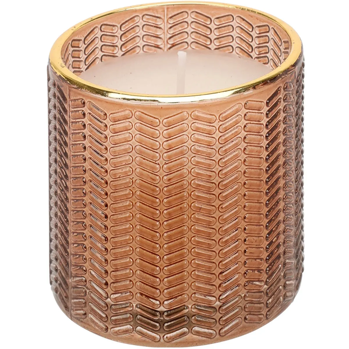 Ljus i mönstrat glas 7cm - Bordsljus - 8720573632188 - 2