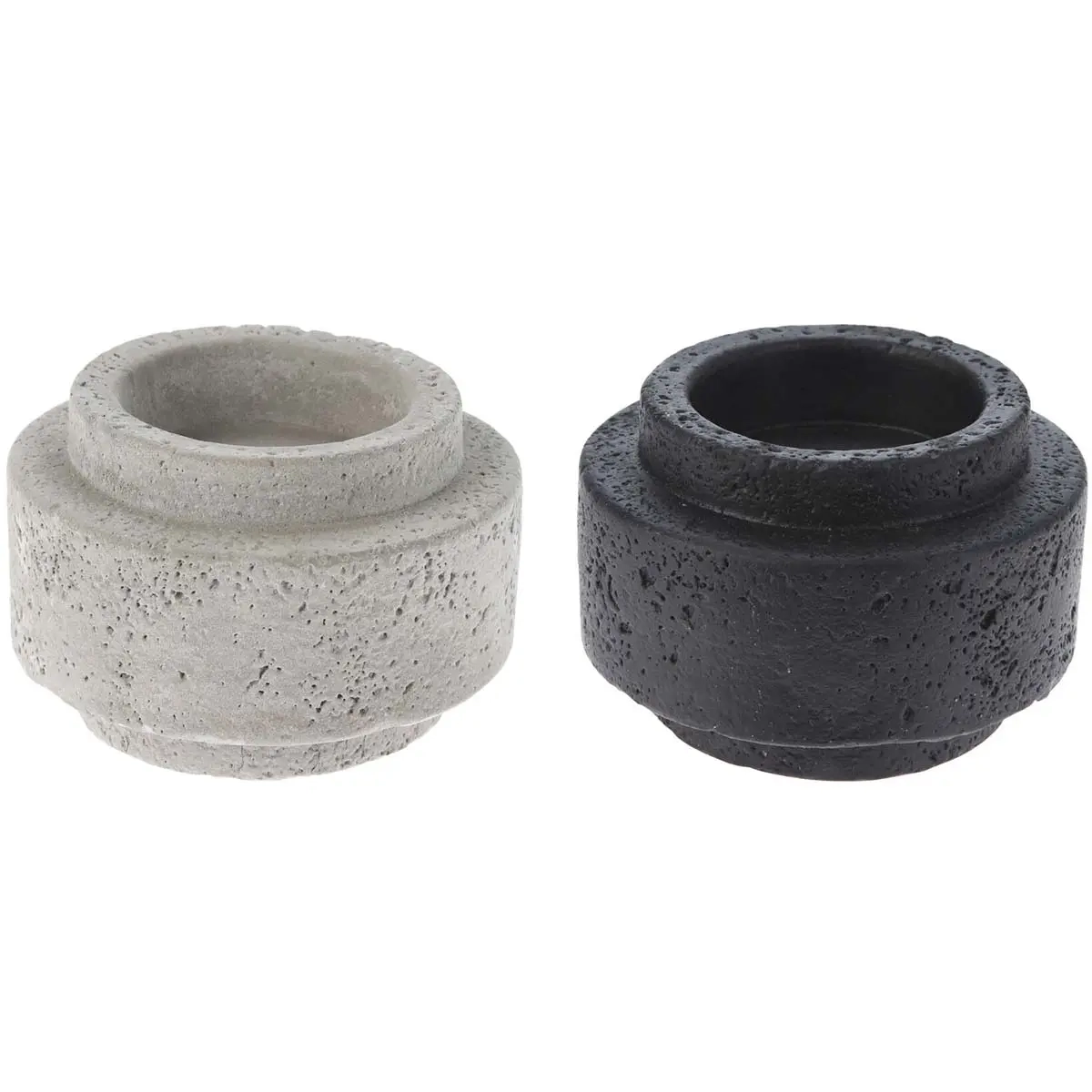 Kynttilänjalka Cement 8cm assorteret - Lysestager og fyrfadsstager - 8721037059862 - 1