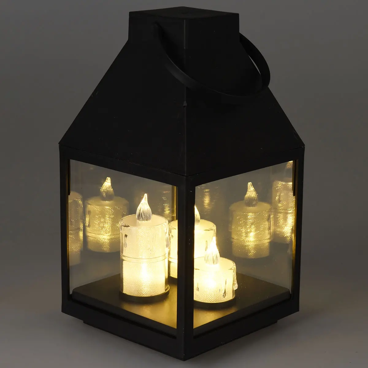 Lanterne med 3 LED-lys, 25 cm - LED lanterner - 8721037094559 - 1