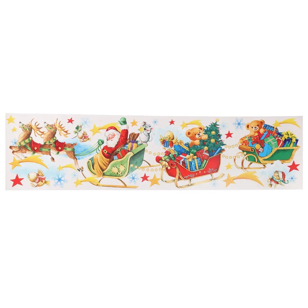 Fönsterdekal Xmas 64x15cm sortiment - Julpynt - 8721037155090 - 1