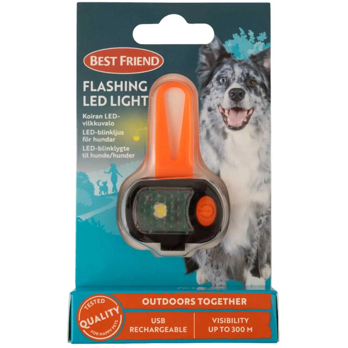 Hundens blinkande LED-ljus USB - Övrig hundutrustning - 5700551142437 - 1