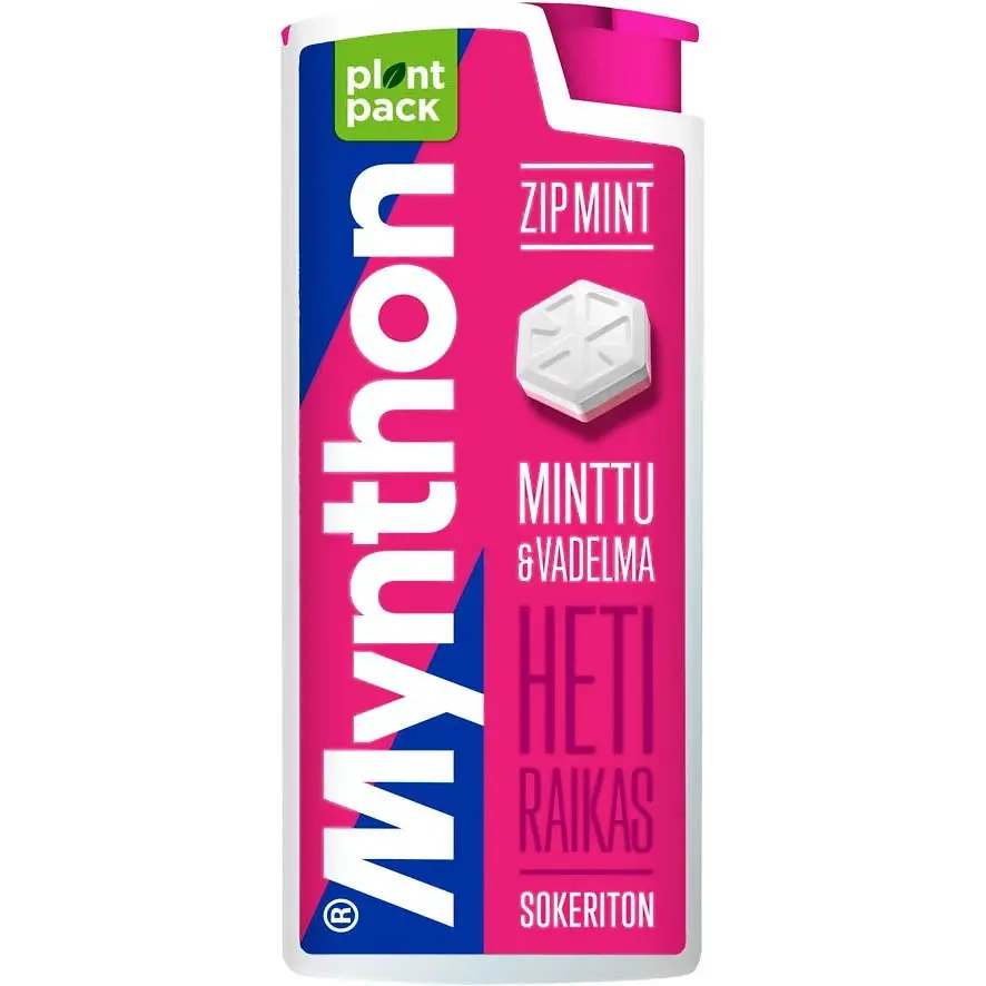 Mynthon ZipMint Hindbær 30g - Pastiller og tyggegummi - 64031323 - 0