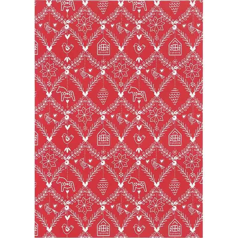 Julpapper 70 cm x 10 m blandning - Paketinslagning - 6410416419589 - 5