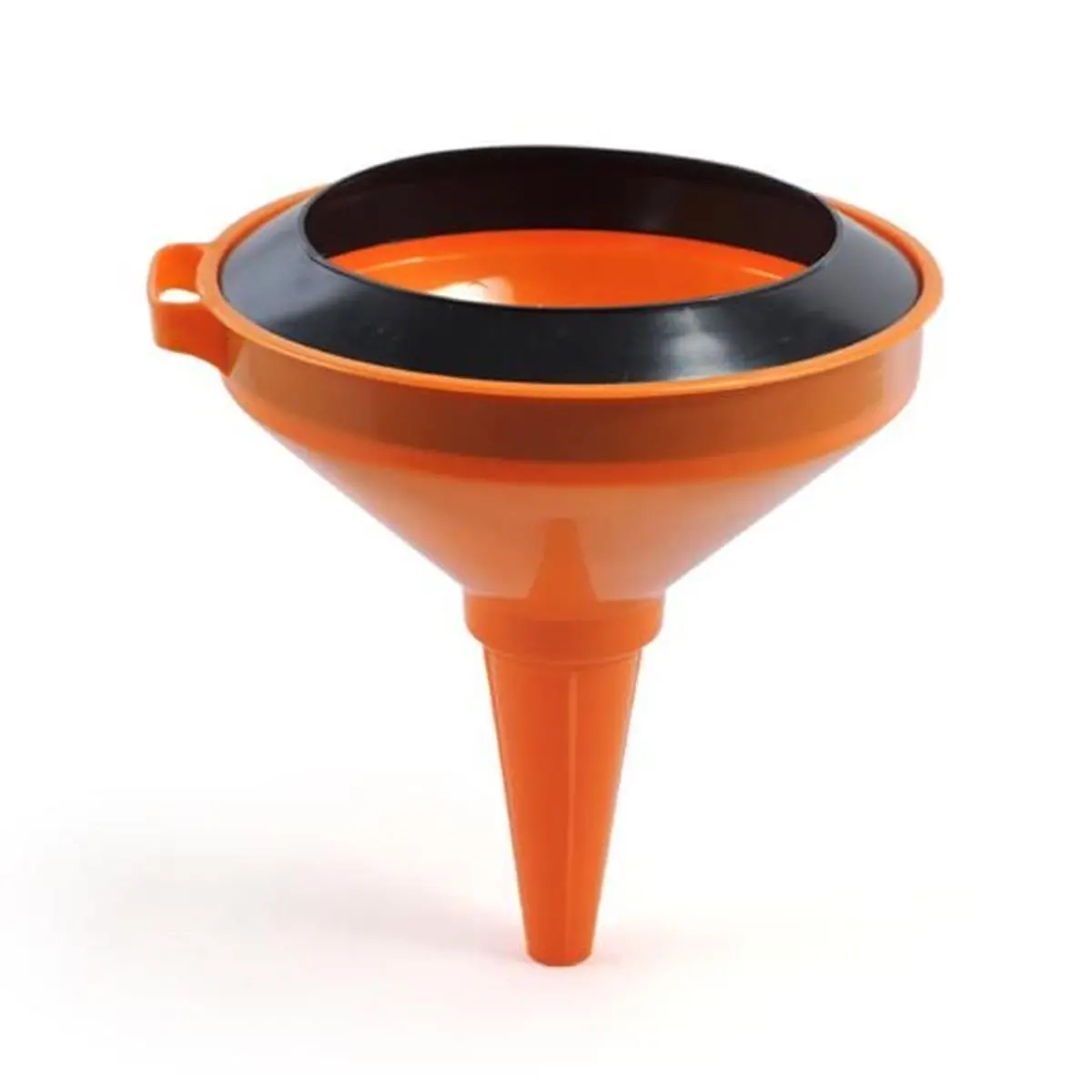 Tratt med sil och stänkskydd 20cm orange - Bränsledunkar och bränsletankar - 6416061007522 - 0