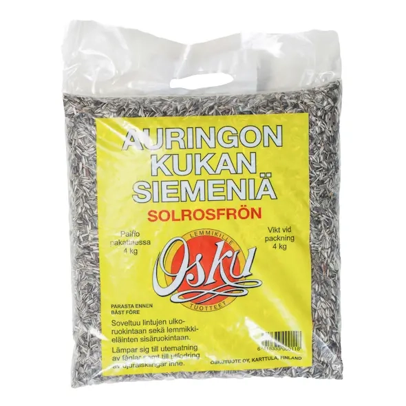 Solsikkefrø 4 kg - Solsikkefrø og frøblandinger - 6418333000118 - 0