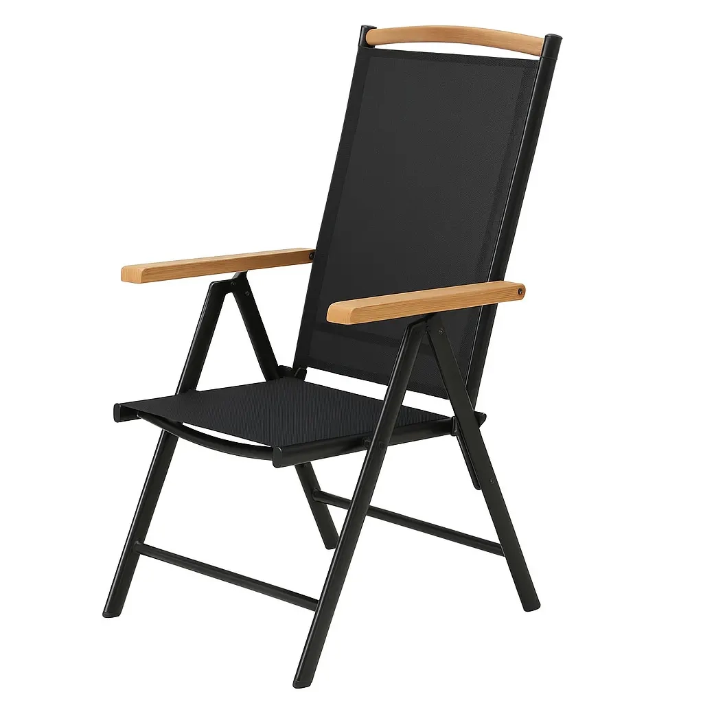 Havekstol Sort Comfort 7-positioneret Mum - Balkon møbler - 6438168118147 - 0