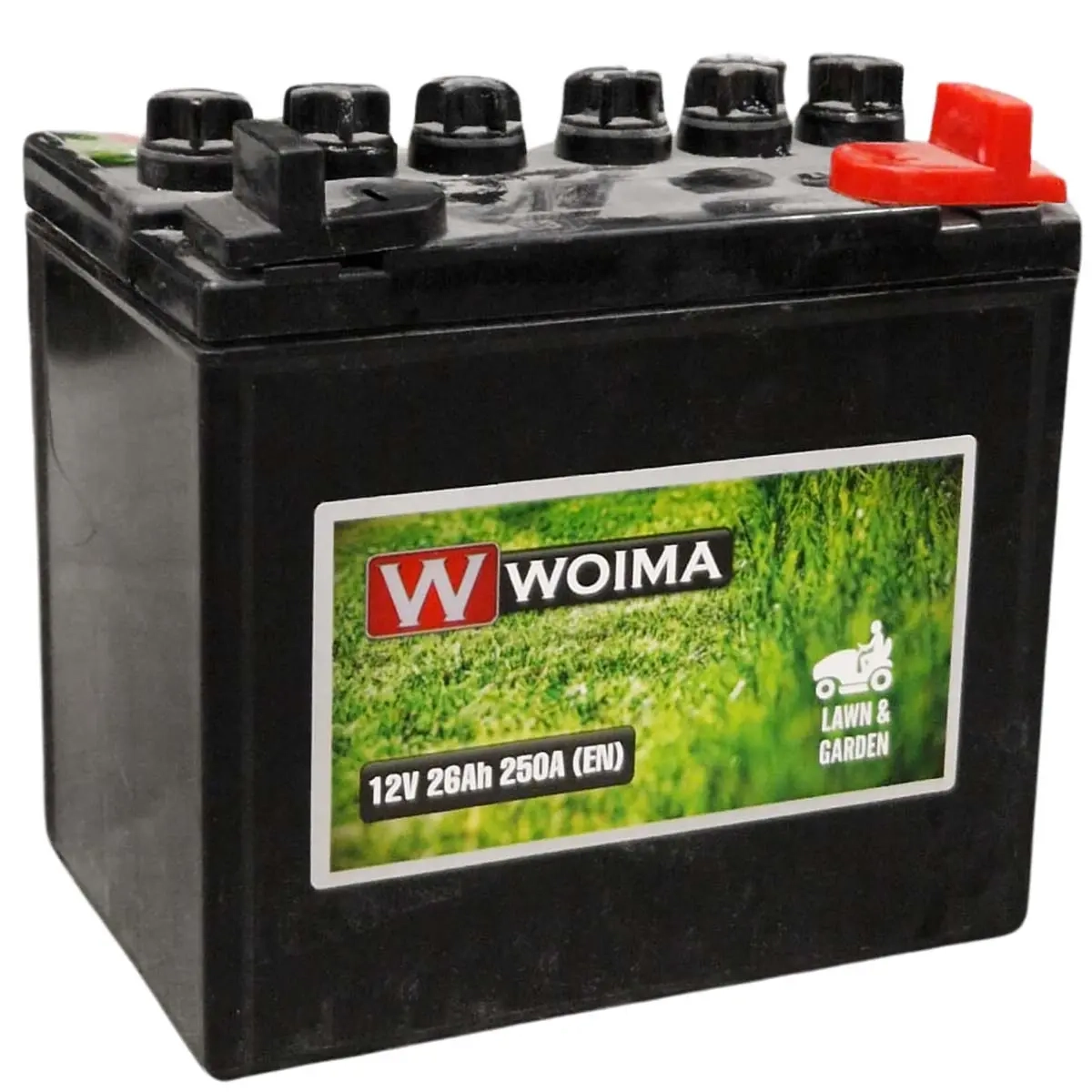 Batteri för gräsklippare Woima 26Ah 250A -/+ - Småmaskin batterier 10-30Ah - 6438255522437 - 0