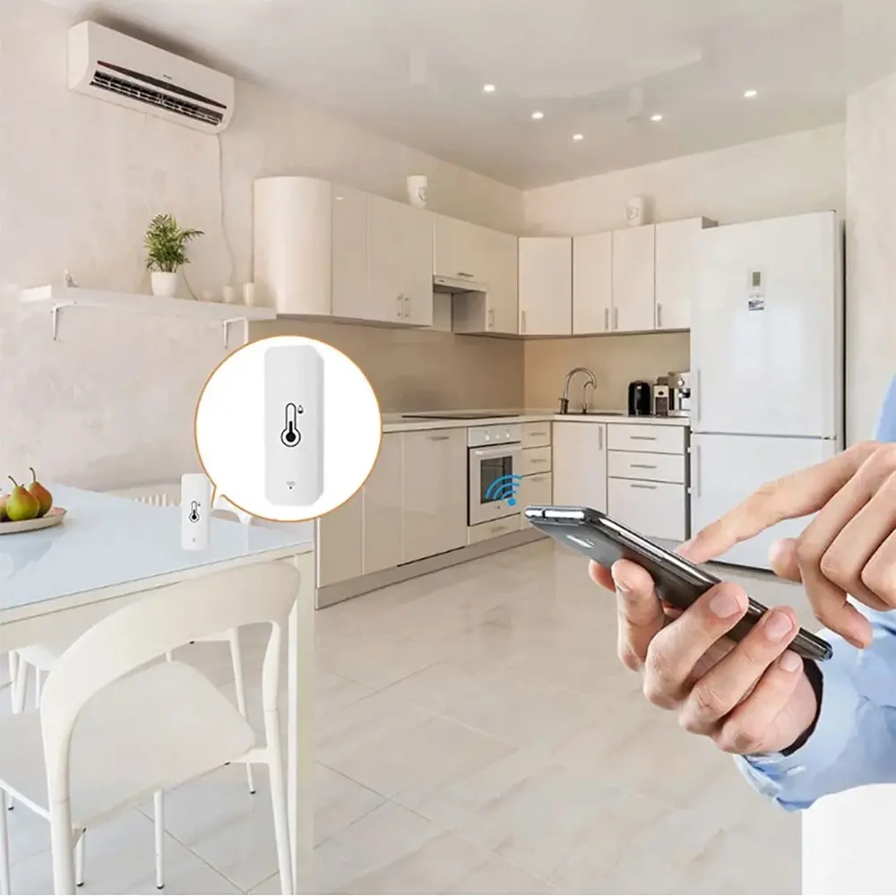 Temperatur- og fugtighedssensor Zigbee Smart - Smart hjem SmartLife - 6438471273250 - 2