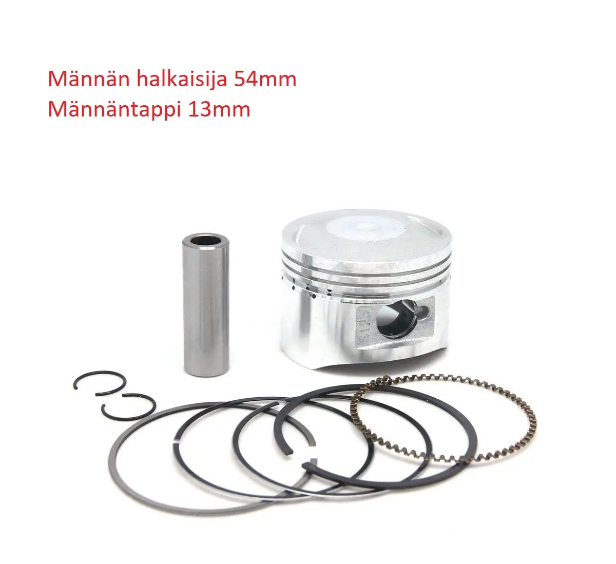 Kolvsats 125cc 54mm Hondatyp, 13mm - Motordelar till motocross - 6438471289497 - 1