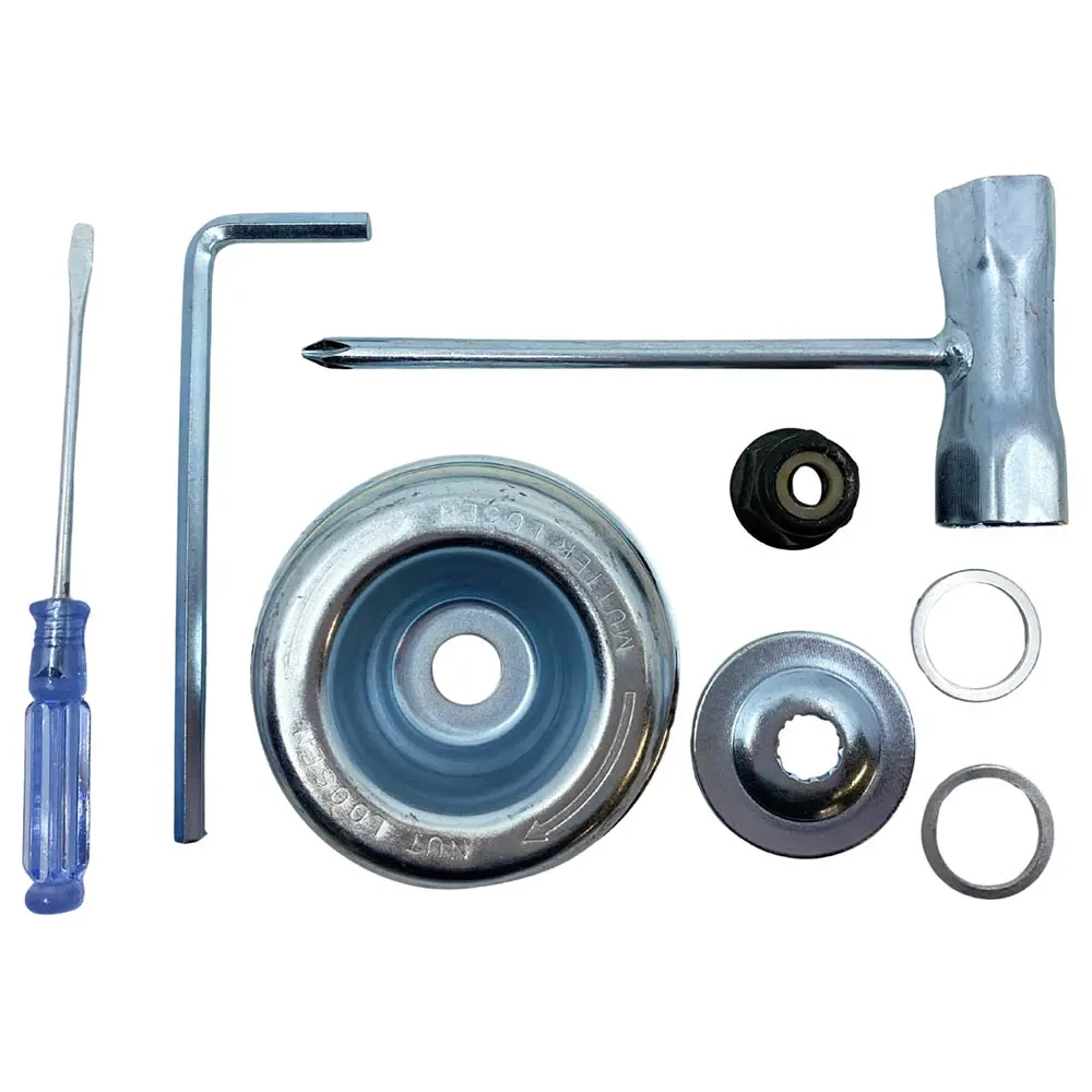 Buskarsavsklingens adapterkit 8-delat. - Plæneklipperknive - 6438471290462 - 0