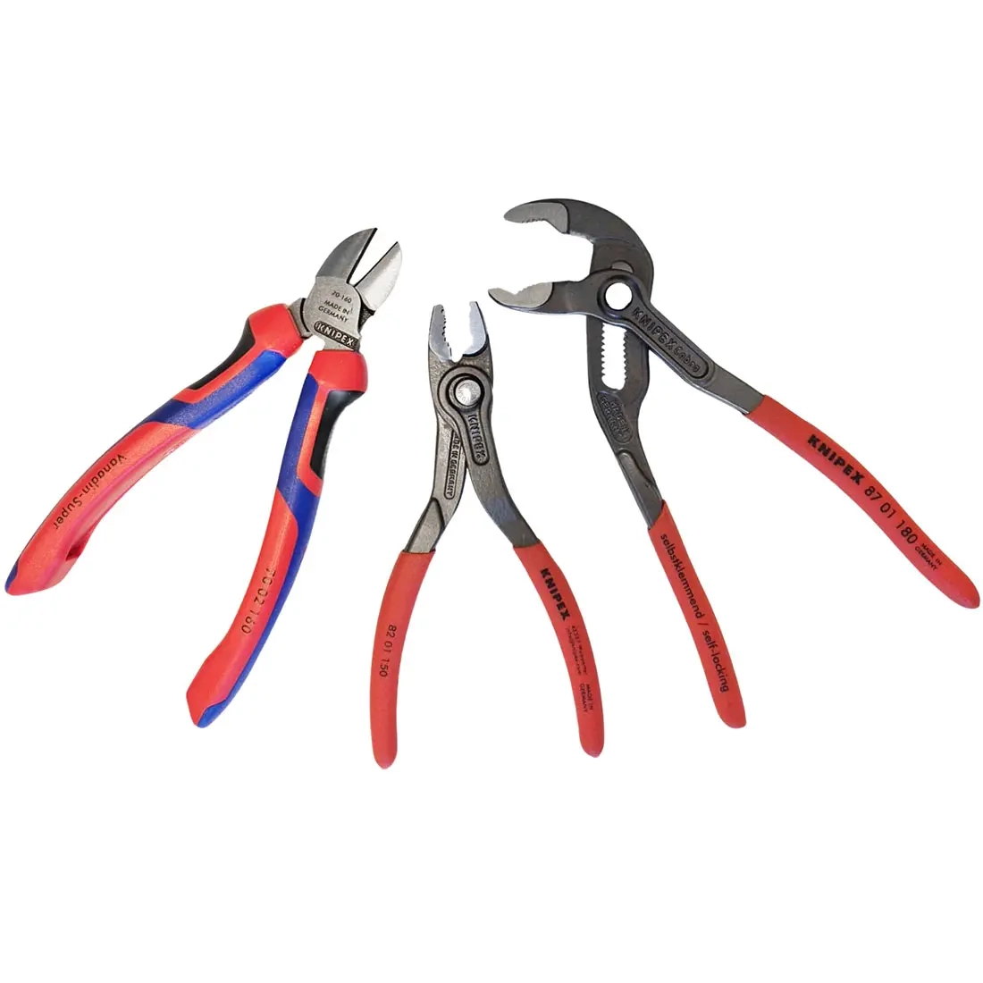 Knipex tångset 3-delar - Tång och sax - 6438471343199 - 0
