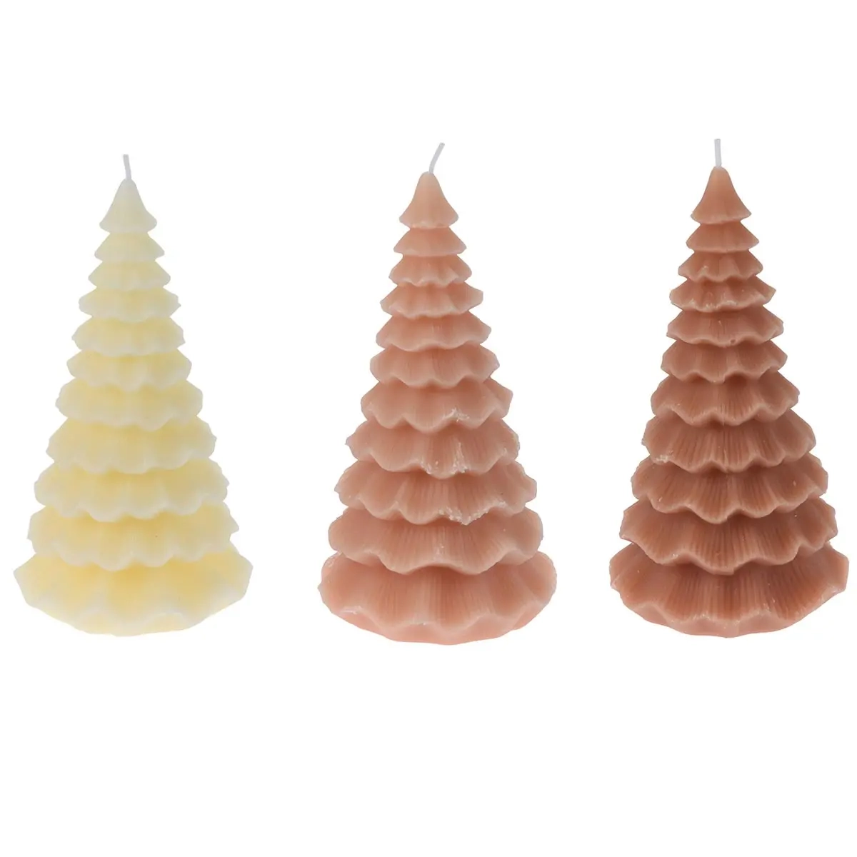 Kuuselys 18cm assorteret - Stearinlys og fyrfadslys - 8721037026918 - 0