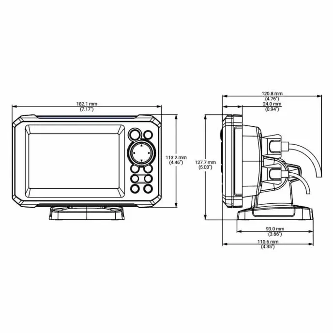 Lowrance Eagle 5 SS kombi enhed - Kortplotter, søkort og ekkolod - 9420064131365 - 3