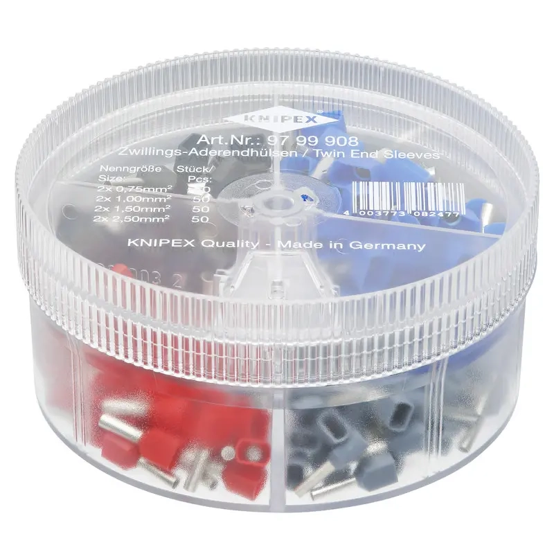 Knipex kabelhylsa serie 0,75-2,5m - Abikokontakter - 4003773082477 - 0