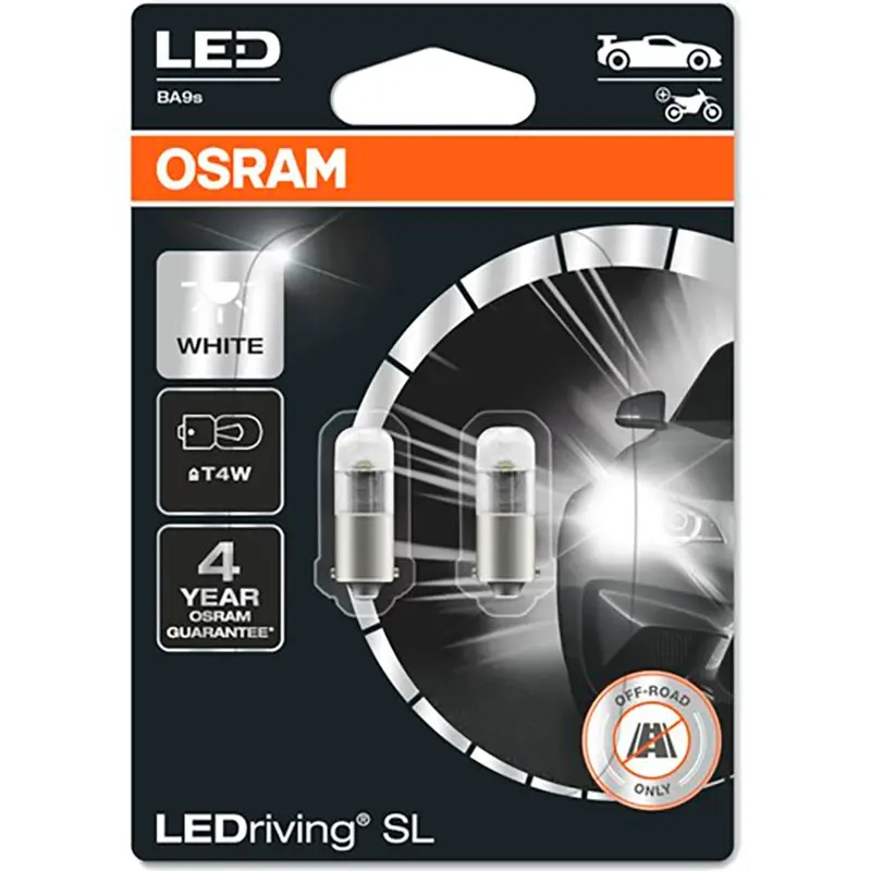 Osram LED Hvid T4W 12V 2 stk - LED-lys og LED-sæt - 4062172150354 - 0