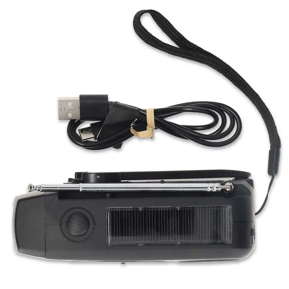 Nød-radio AM/FM med 2000mAh lommelygte - Stereo og clockradio - 5412810471447 - 7