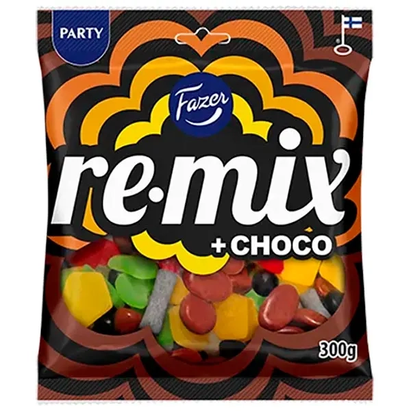 Fazer Remix +choco 300g 12 stk - Slikposer - 6416453451131 - 0