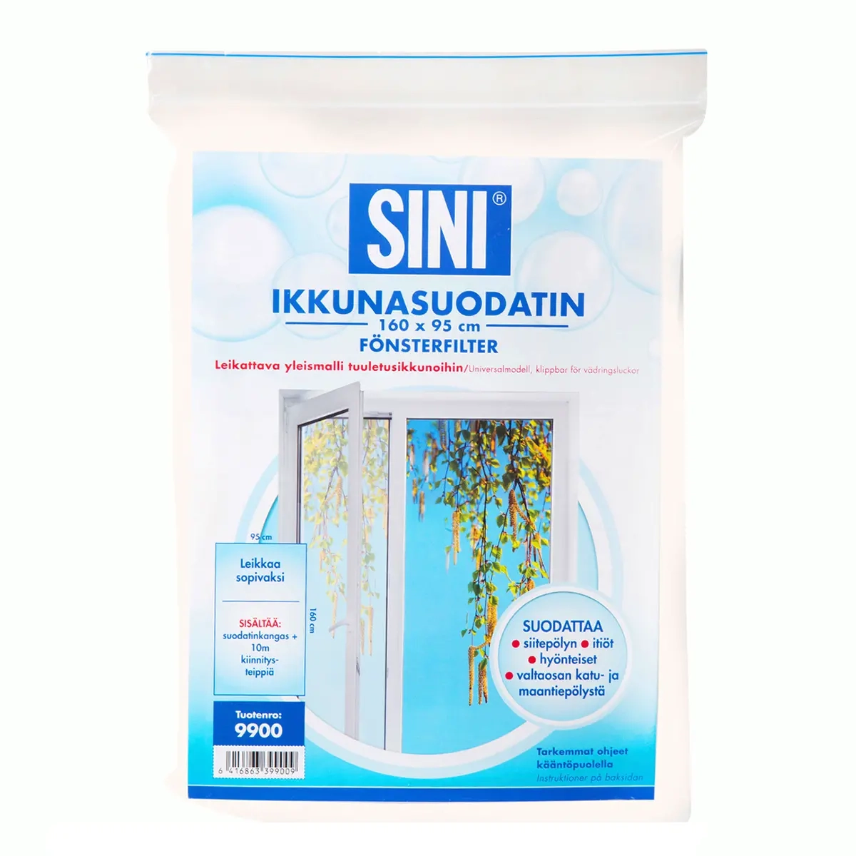 Sini Vinduesskærm 160 x 95 cm - Vinduesvask - 6416863399009 - 0