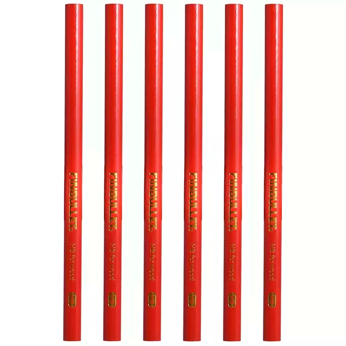 Snickarpennor hb 6 st 18 cm - Markeringsverktyg och markeringspennor - 6438152019351 - 0