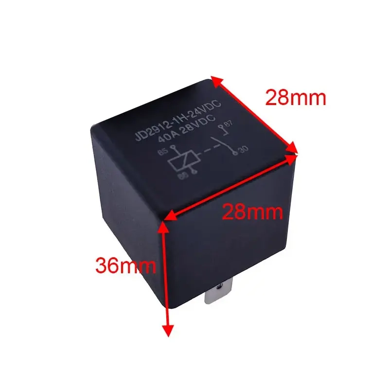 Rele 12V 40A 4-pin - Bil relæer - 6438255201400 - 2