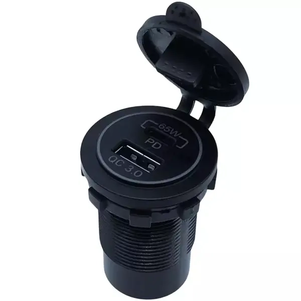 USB-laddningsport 62W USB / USB-C - Cigarettändaruttag och laddare - 6438471028577 - 3