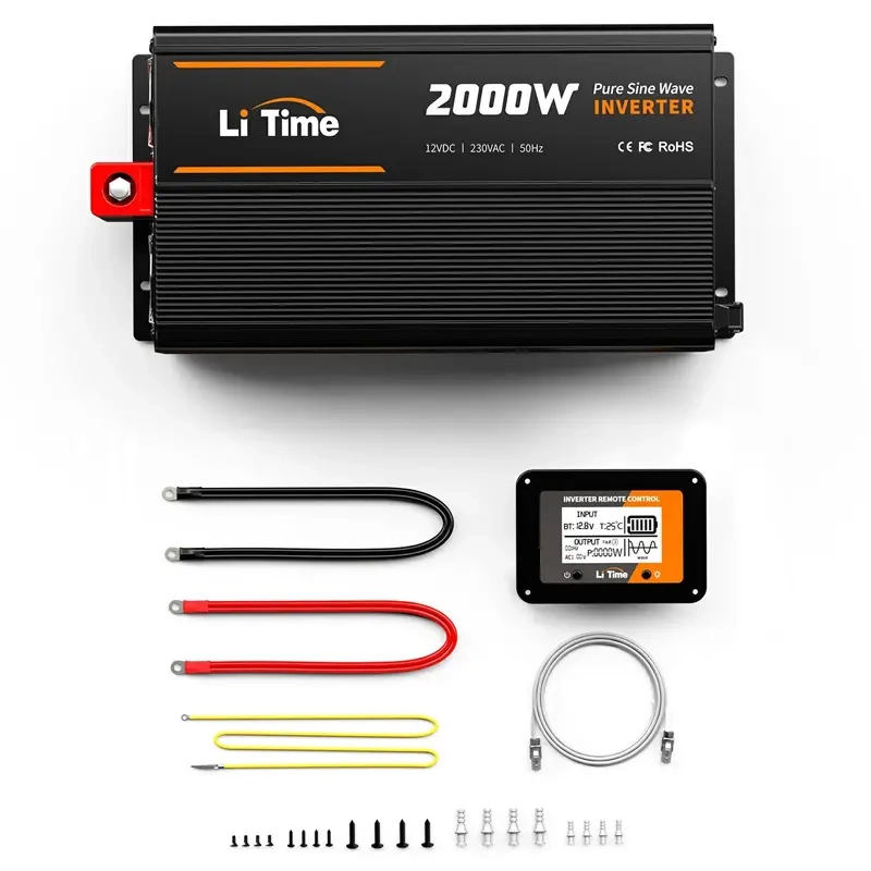 Inverter 2000W 12V med separat brug - Bil inverter - 6438471341584 - 0