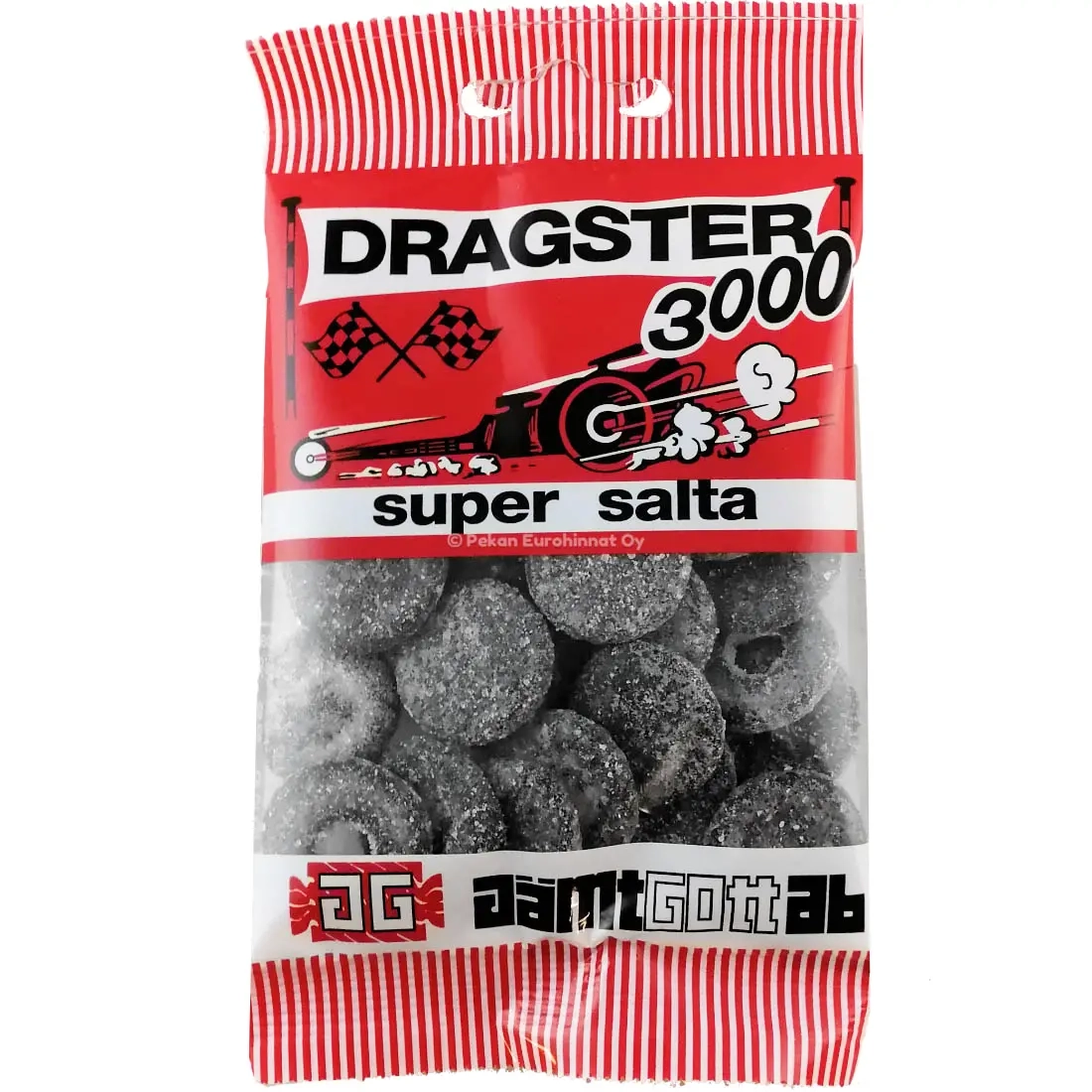 Dragster 3000 tvångstjärtsdäck 50g - Godispåsar - 7312210099525 - 0
